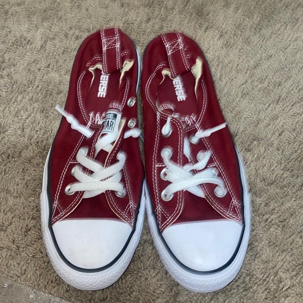 slip on maroon converses